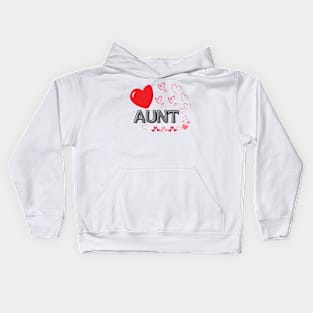 Love aunt Kids Hoodie